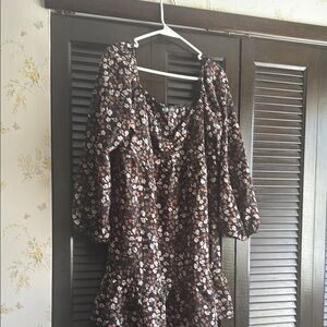 Floral Puff Sleeve Dress